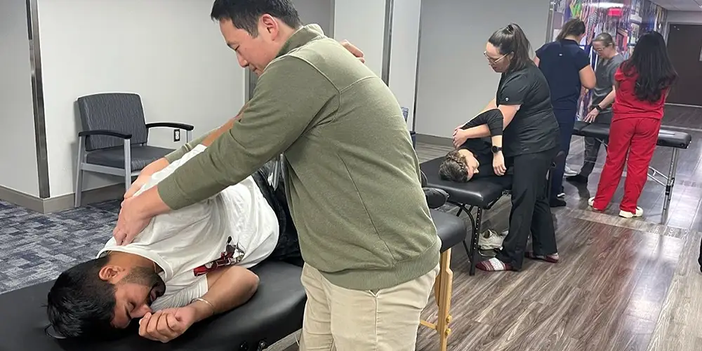 Osteopathic training session