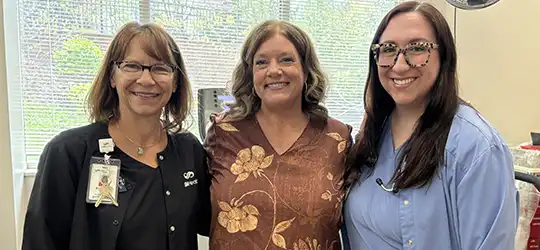 Cindi Sterns and cardiac care team
