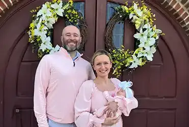 emily and paul and clara with cystic fibrosis