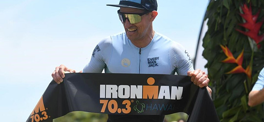 alfredo ramirez at iron man finish