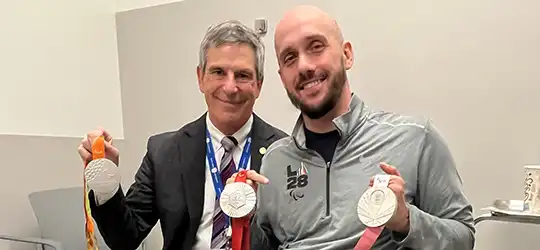 dr. howard place with patient