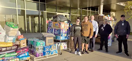 Group with hurricane donations