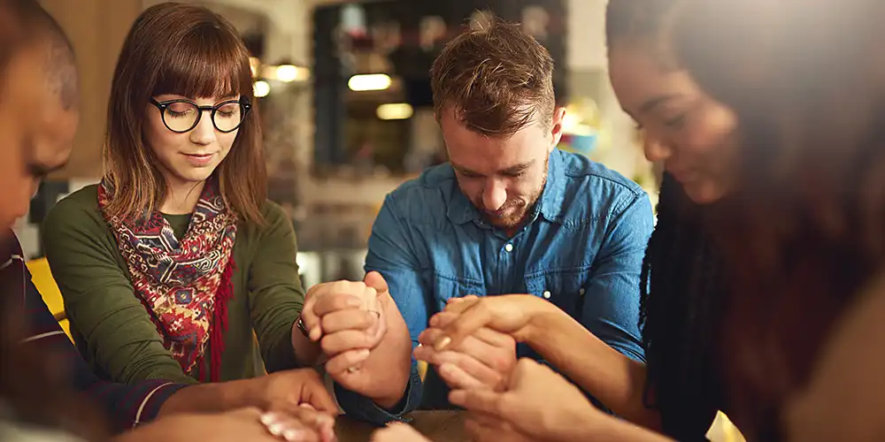 prayer group praying for those in need