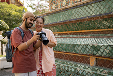 couple traveling internationally 