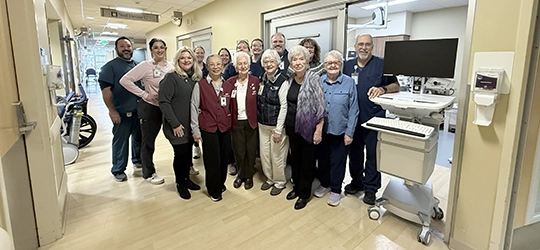 people posing for foundation donation