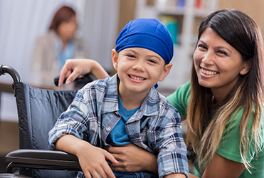 cacner patient with mother