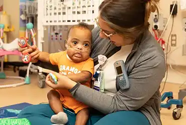 SSM Health Cardinal Glennon provider with baby