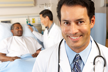 doctor smiling at camera