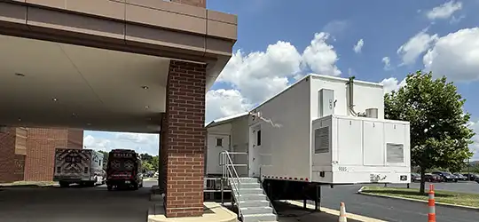 mobile unit outside good samaritan hospital
