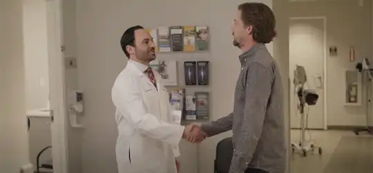 provider shaking hands with patieny