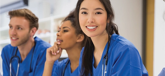 healthcare students at school