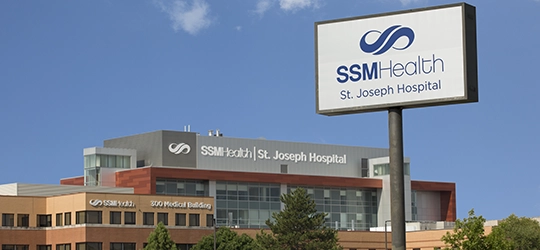SSM Health St. Joseph Hospital building in Lake Saint Louis.