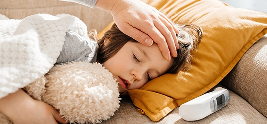 Child with fever.