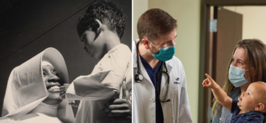 taking care of patients then and now