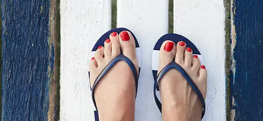 Got foot pain from flip flops?