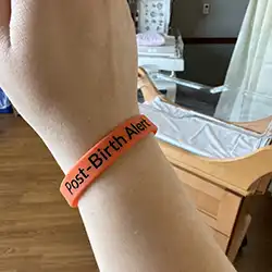 post birth alert bracelet