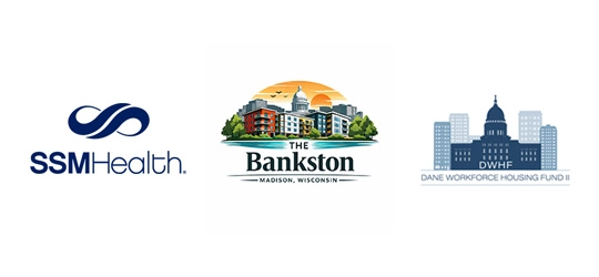 ssm health, bankston, dane workforce housing fund logos