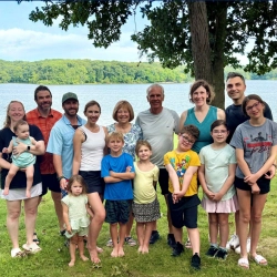 Robert McCauley with his family