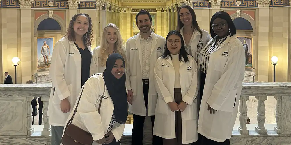 residents at the capitol for medicine day