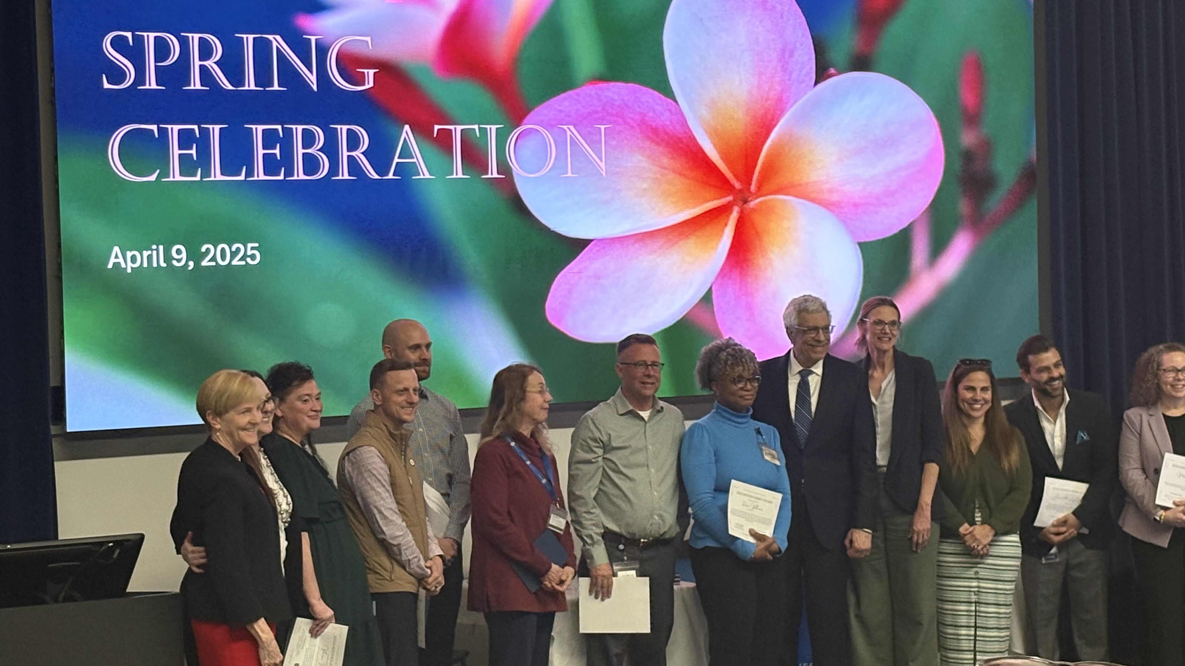 people posing at spring celebration