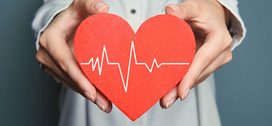 heart with irregular heart beat