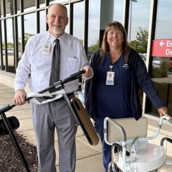 Julie Wintlend and Chaplain Randy Booth